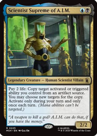 Scientist Supreme of A.I.M. (MSH-225) - Marvel Super Heroes Foil、Wizards of the Coast、kayou