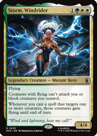 Storm, Windrider (MSH-230) - Marvel Super Heroes Foil、Wizards of the Coast、kayou