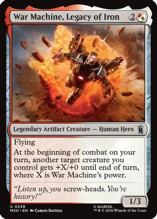 War Machine, Legacy of Iron (MSH-238) - Marvel Super Heroes、Wizards of the Coast、kayou