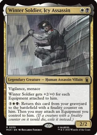 Winter Soldier, Icy Assassin (MSH-239) - Marvel Super Heroes Foil、Wizards of the Coast、kayou
