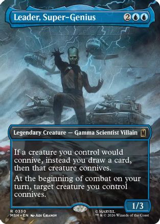 Leader, Super-Genius (Borderless) (MSH-330) - Marvel Super Heroes、Wizards of the Coast、kayou