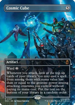 Cosmic Cube (Borderless) (0337) (MSH-337) - Marvel Super Heroes Foil、Wizards of the Coast、kayou
