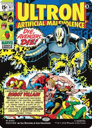 Ultron, Artificial Malevolence (Borderless) (0401) (MSH-401
