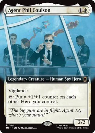 Agent Phil Coulson (Extended Art) (MSH-402) - Marvel Super Heroes Foil、Wizards of the Coast、kayou