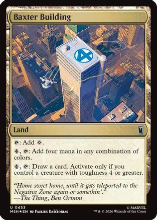 Baxter Building (Surge Foil) (MSH-453) - Marvel Super Heroes Foil、Wizards of the Coast、kayou