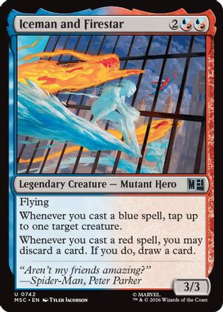 Iceman and Firestar (MSH-742) - Marvel Super Heroes、Wizards of the Coast、kayou
