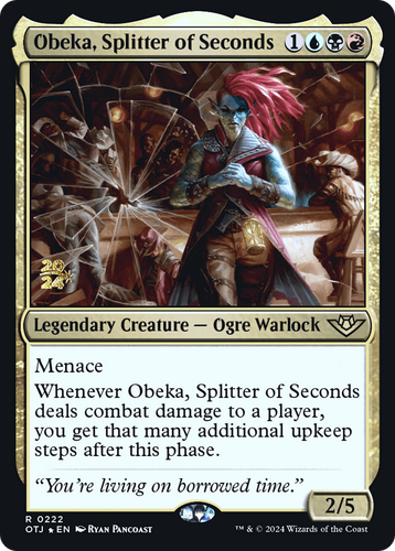 Obeka, Splitter of Seconds (PRE-222) - Outlaws of Thunder Junction Promos Foil、Wizards of the Coast、kayou