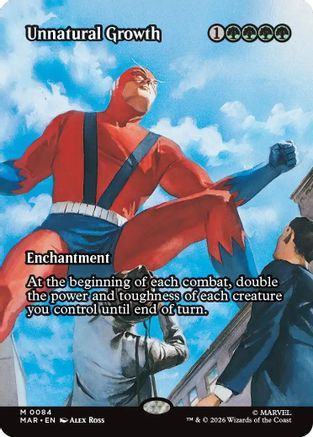 Unnatural Growth (Borderless) (MAR-084) - Marvel Universe Eternal-Legal、Wizards of the Coast、kayou