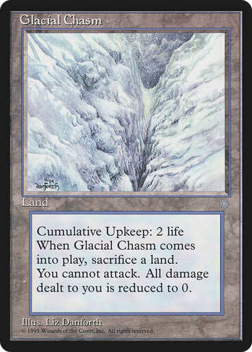 Glacial Chasm (ICE-353) - Ice Age (LP)、Wizards of the Coast、kayou