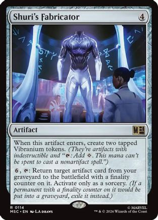 Shuri's Fabricator (Surge Foil) (MSC-114) - Commander: Marvel Super Heroes Foil、Wizards of the Coast、kayou