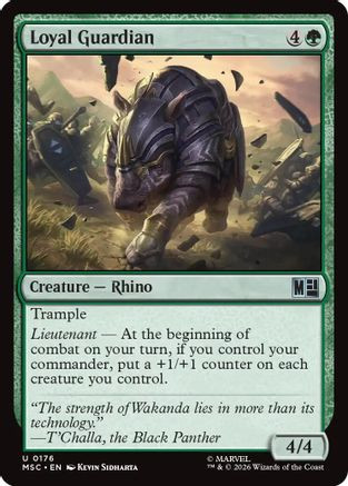 Loyal Guardian (Surge Foil) (MSC-176) - Commander: Marvel Super Heroes Foil、Wizards of the Coast、kayou