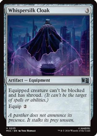 Whispersilk Cloak (MSC-225) - Commander: Marvel Super Heroes、Wizards of the Coast、kayou