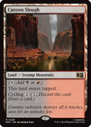 Canyon Slough (Surge Foil) (MSC-228) - Commander: Marvel Super Heroes Foil、Wizards of the Coast、kayou