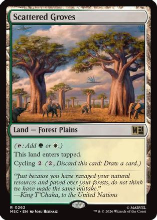 Scattered Groves (MSC-262) - Commander: Marvel Super Heroes、Wizards of the Coast、kayou