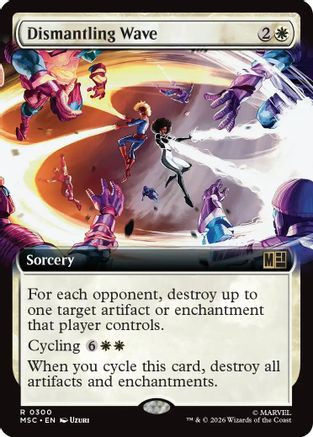 Dismantling Wave (Extended Art) (MSC-300) - Commander: Marvel Super Heroes、Wizards of the Coast、kayou
