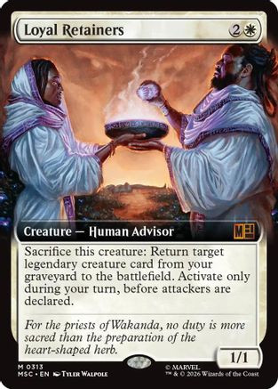 Loyal Retainers (Extended Art) (MSC-313) - Commander: Marvel Super Heroes、Wizards of the Coast、kayou