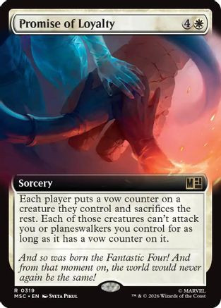 Promise of Loyalty (Extended Art) (MSC-319) - Commander: Marvel Super Heroes、Wizards of the Coast、kayou