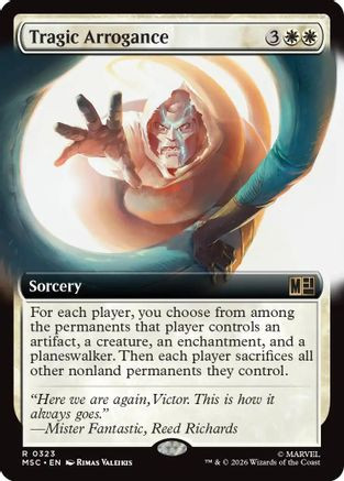 Tragic Arrogance (Extended Art) (MSC-323) - Commander: Marvel Super Heroes、Wizards of the Coast、kayou
