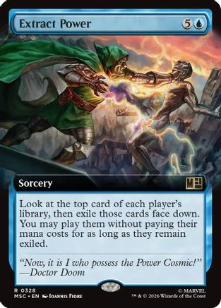 Extract Power (Extended Art) (MSC-328) - Commander: Marvel Super Heroes、Wizards of the Coast、kayou
