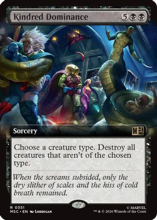 Kindred Dominance (Extended Art) (MSC-351) - Commander: Marvel Super Heroes、Wizards of the Coast、kayou