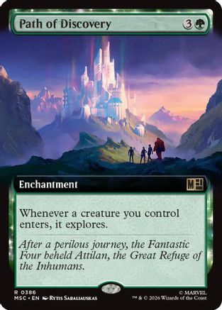 Path of Discovery (Extended Art) (MSC-386) - Commander: Marvel Super Heroes、Wizards of the Coast、kayou