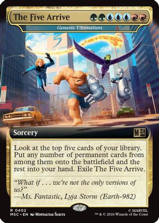 The Five Arrive - Genesis Ultimatum (Extended Art) (MSC-402) - Commander: Marvel Super Heroes、Wizards of the Coast、kayou