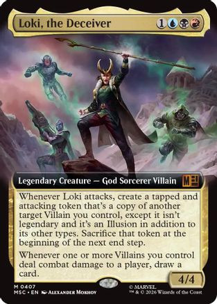 Loki, the Deceiver (Extended Art) (MSC-407) - Commander: Marvel Super Heroes、Wizards of the Coast、kayou