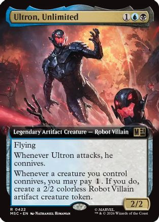 Ultron, Unlimited (Extended Art) (MSC-422) - Commander: Marvel Super Heroes、Wizards of the Coast、kayou