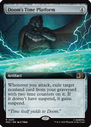 Doom's Time Platform (Extended Art) (MSC-431) - Commander: Marvel Super Heroes、Wizards of the Coast、kayou