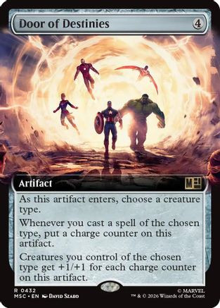 Door of Destinies (Extended Art) (MSC-432) - Commander: Marvel Super Heroes、Wizards of the Coast、kayou