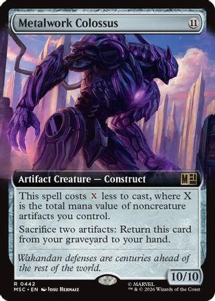Metalwork Colossus (Extended Art) (MSC-442) - Commander: Marvel Super Heroes、Wizards of the Coast、kayou