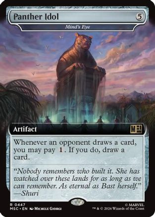 Panther Idol - Mind's Eye (Extended Art) (MSC-447) - Commander: Marvel Super Heroes、Wizards of the Coast、kayou