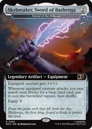 Skybreaker, Sword of Bashenga - Sword of the Animist (Extended Art) (MSC-452) - Commander: Marvel Super Heroes、Wizards of the Coast、kayou