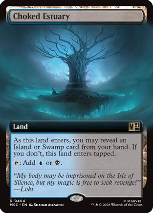 Choked Estuary (Extended Art) (MSC-464) - Commander: Marvel Super Heroes、Wizards of the Coast、kayou