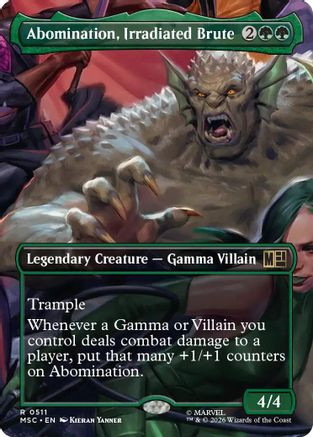 Abomination, Irradiated Brute (Borderless) (MSC-511) - Commander: Marvel Super Heroes、Wizards of the Coast、kayou