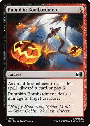 Pumpkin Bombardment (MSC-822) - Commander: Marvel Super Heroes、Wizards of the Coast、kayou