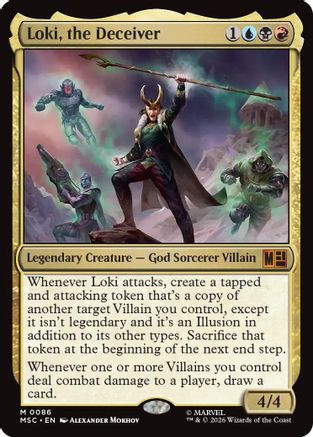 Loki, the Deceiver (MSC-086) - Commander: Marvel Super Heroes、Wizards of the Coast、kayou