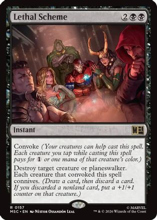 Lethal Scheme (Surge Foil) (MSC-157) - Commander: Marvel Super Heroes Foil、Wizards of the Coast、kayou