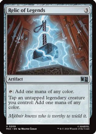Relic of Legends (MSC-209) - Commander: Marvel Super Heroes、Wizards of the Coast、kayou