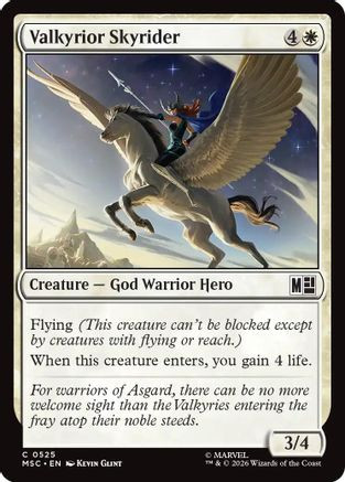 Valkyrior Skyrider (MSC-525) - Commander: Marvel Super Heroes、Wizards of the Coast、kayou