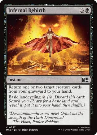 Infernal Rebirth (MSC-537) - Commander: Marvel Super Heroes Foil、Wizards of the Coast、kayou