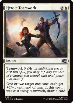 Heroic Teamwork (MSC-597) - Commander: Marvel Super Heroes、Wizards of the Coast、kayou