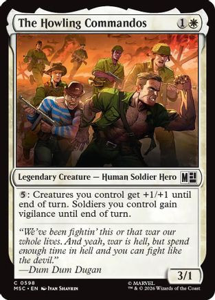 The Howling Commandos (MSC-598) - Commander: Marvel Super Heroes Foil、Wizards of the Coast、kayou