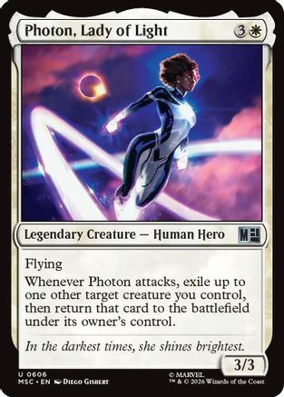 Photon, Lady of Light (MSC-606) - Commander: Marvel Super Heroes Foil、Wizards of the Coast、kayou