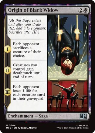 Origin of Black Widow (MSC-664) - Commander: Marvel Super Heroes、Wizards of the Coast、kayou