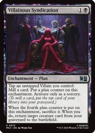 Villainous Syndication (MSC-672) - Commander: Marvel Super Heroes、Wizards of the Coast、kayou