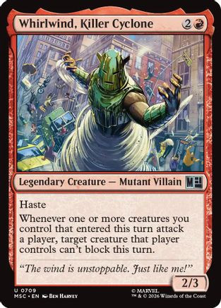Whirlwind, Killer Cyclone (MSC-709) - Commander: Marvel Super Heroes Foil、Wizards of the Coast、kayou
