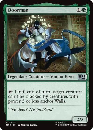 Doorman (MSC-720) - Commander: Marvel Super Heroes Foil、Wizards of the Coast、kayou