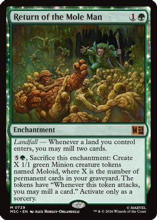 Return of the Mole Man (MSC-729) - Commander: Marvel Super Heroes、Wizards of the Coast、kayou