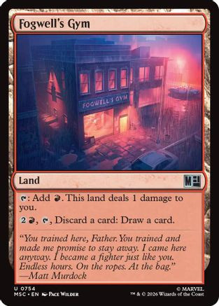 Fogwell's Gym (MSC-754) - Commander: Marvel Super Heroes Foil、Wizards of the Coast、kayou